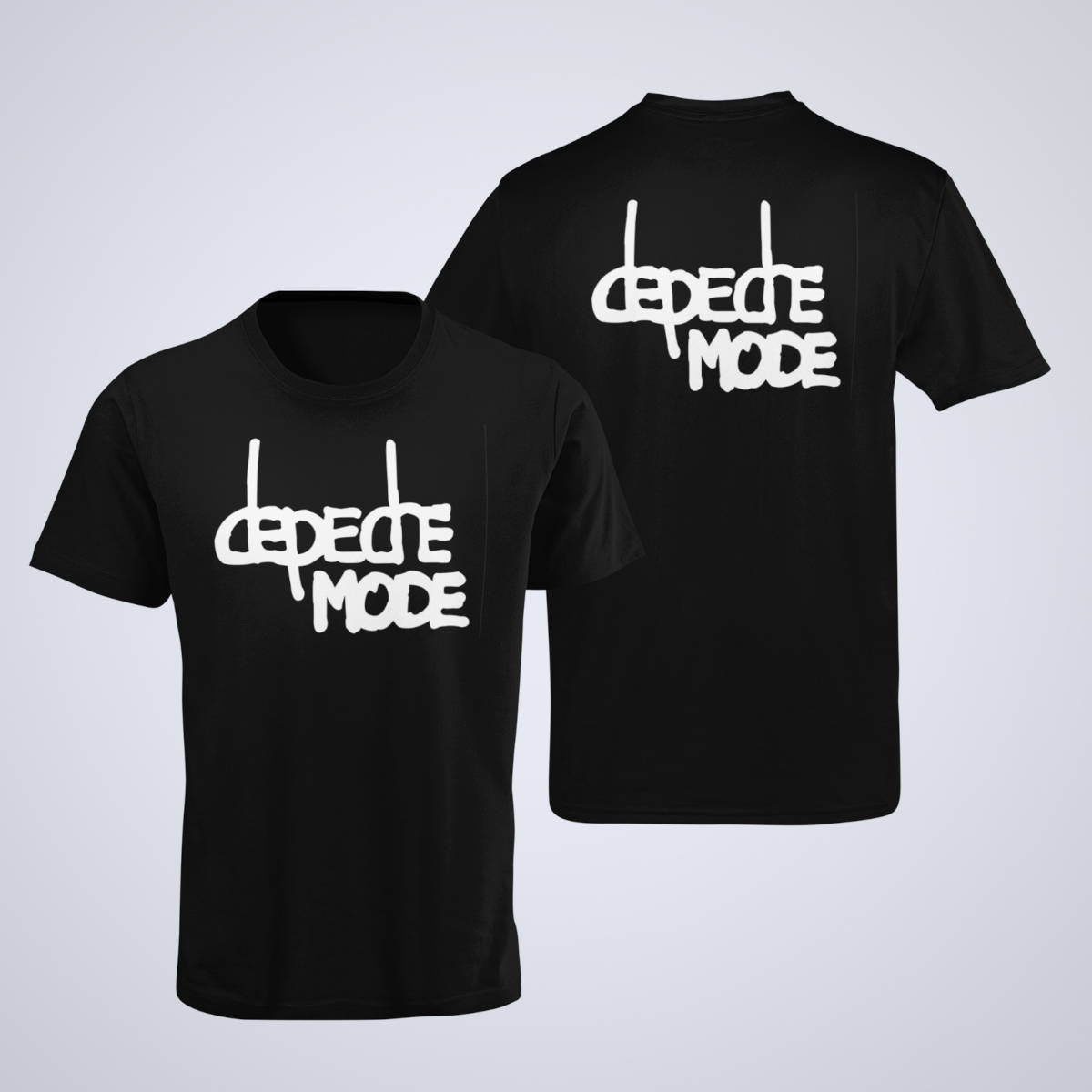 Depeche Mode T-Shirt, Depeche Mode Band Logo Black T-Shirt, Alternative Rock Merchandise