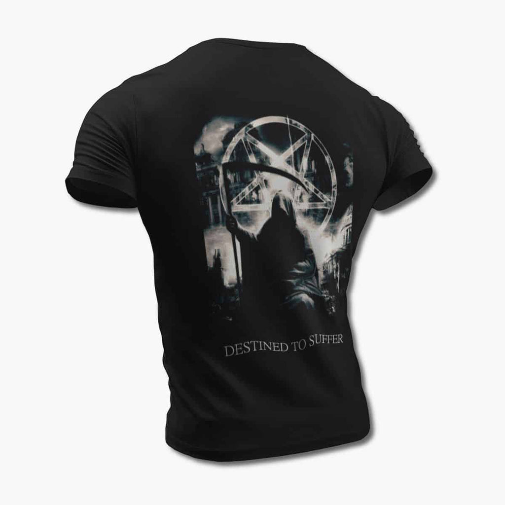 Destined to Suffer Band T-Shirt, Destined to Suffer Artwork Black Tee Shirt, Black Metal Merchandise
