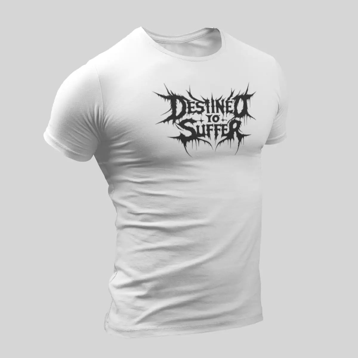 Destined To Suffer Logo White T-Shirt