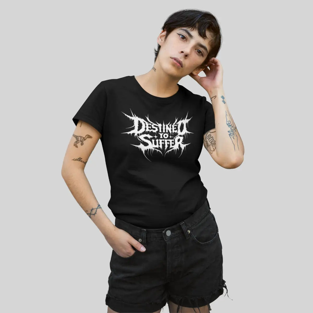 Destined To Suffer Logo Black T-Shirt