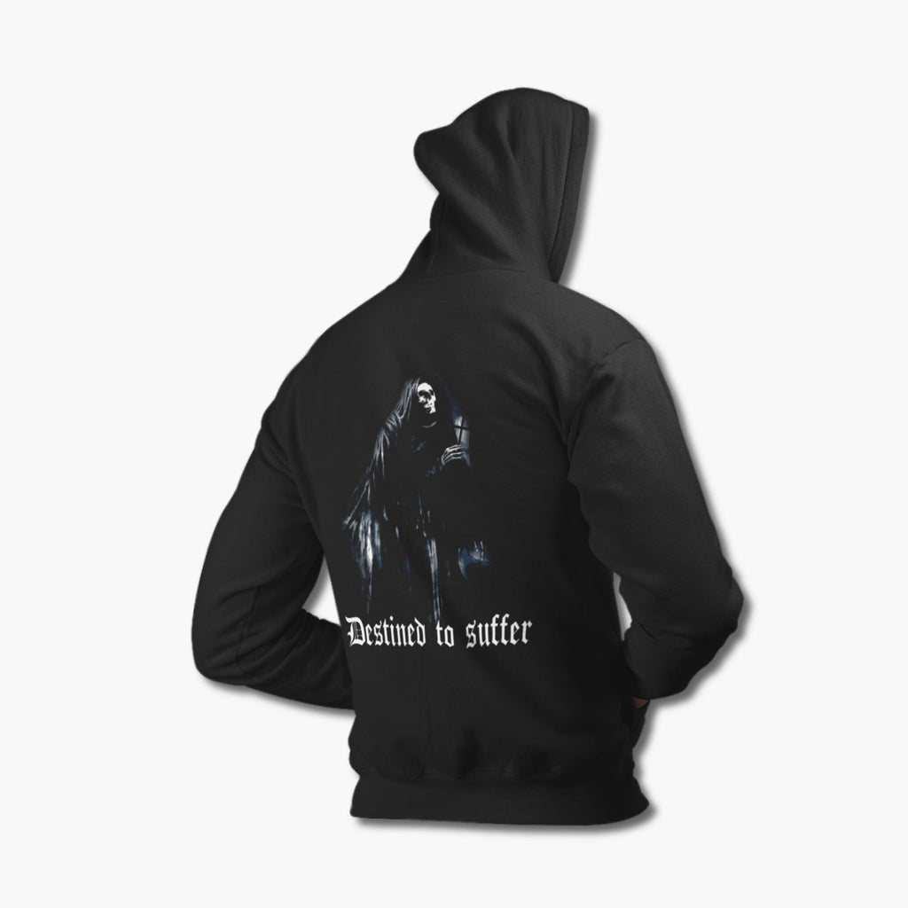 Destined to Suffer Hoodie, Destined to Suffer Artwork Black Sweatshirt