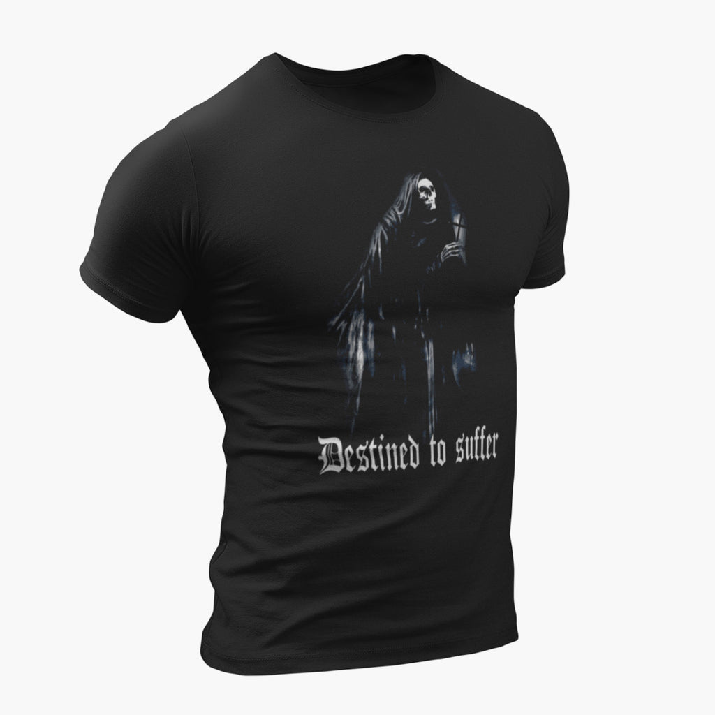 Destined to Suffer T-Shirt, Destined to Suffer Artwork Black T-Shirt