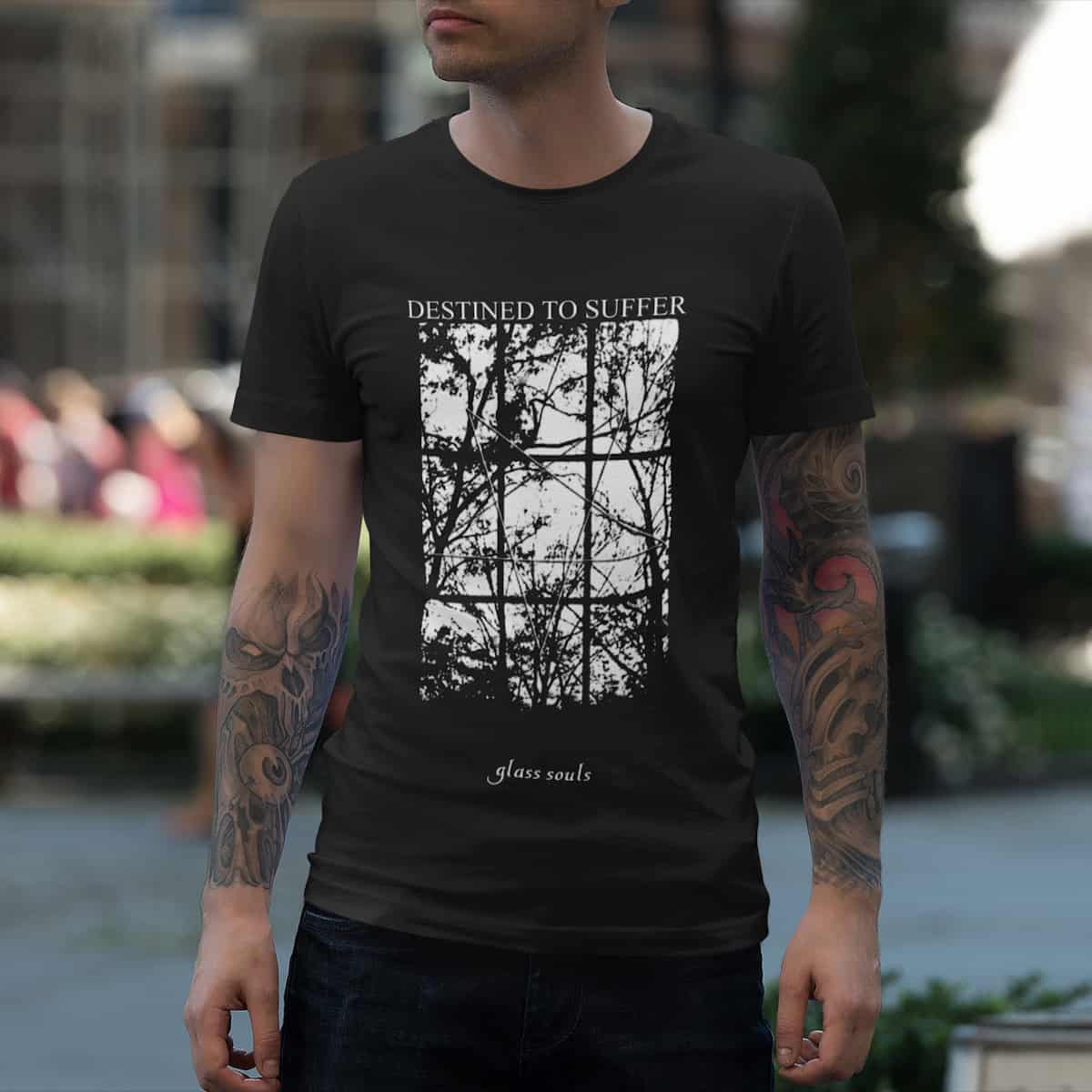 Destined to Suffer T-Shirt, Destined to Suffer Glass Souls Black Tee Shirt