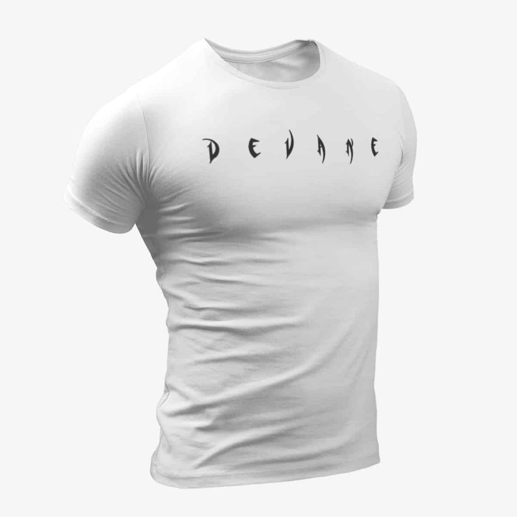 Devane T-Shirt, Devane Logo White T-Shirt, Hard Rock Merchandise