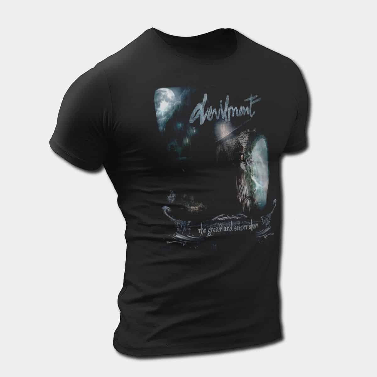 Devilment T-Shirt, Devilment The Great and Secret Show Tee, Gothic Black Metal Merch