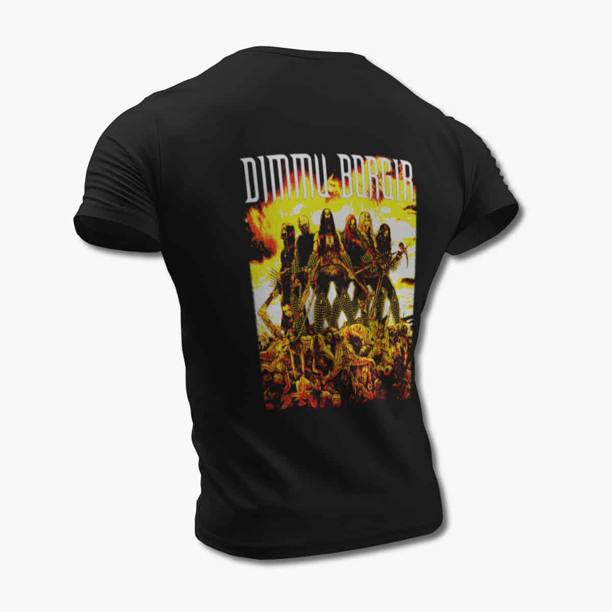 Dimmu Borgir T-Shirt, Dimmu Borgir Logo Artwork Black Tee Shirt, Symphonic Black Metal Merchandise