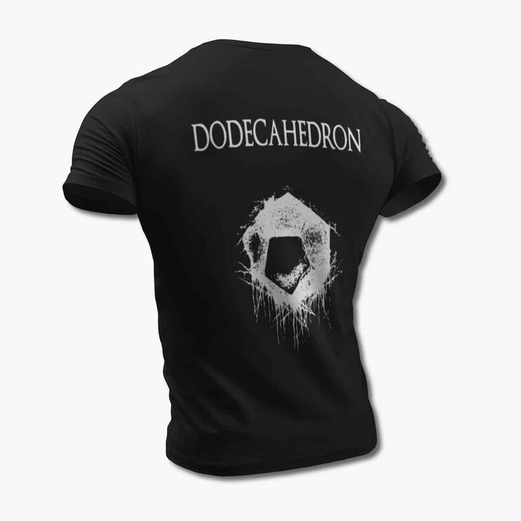Dodecahedron T-Shirt, Dodecahedron Dodecahedron Artwork Black Tee Shirt, Black Metal Merchandise