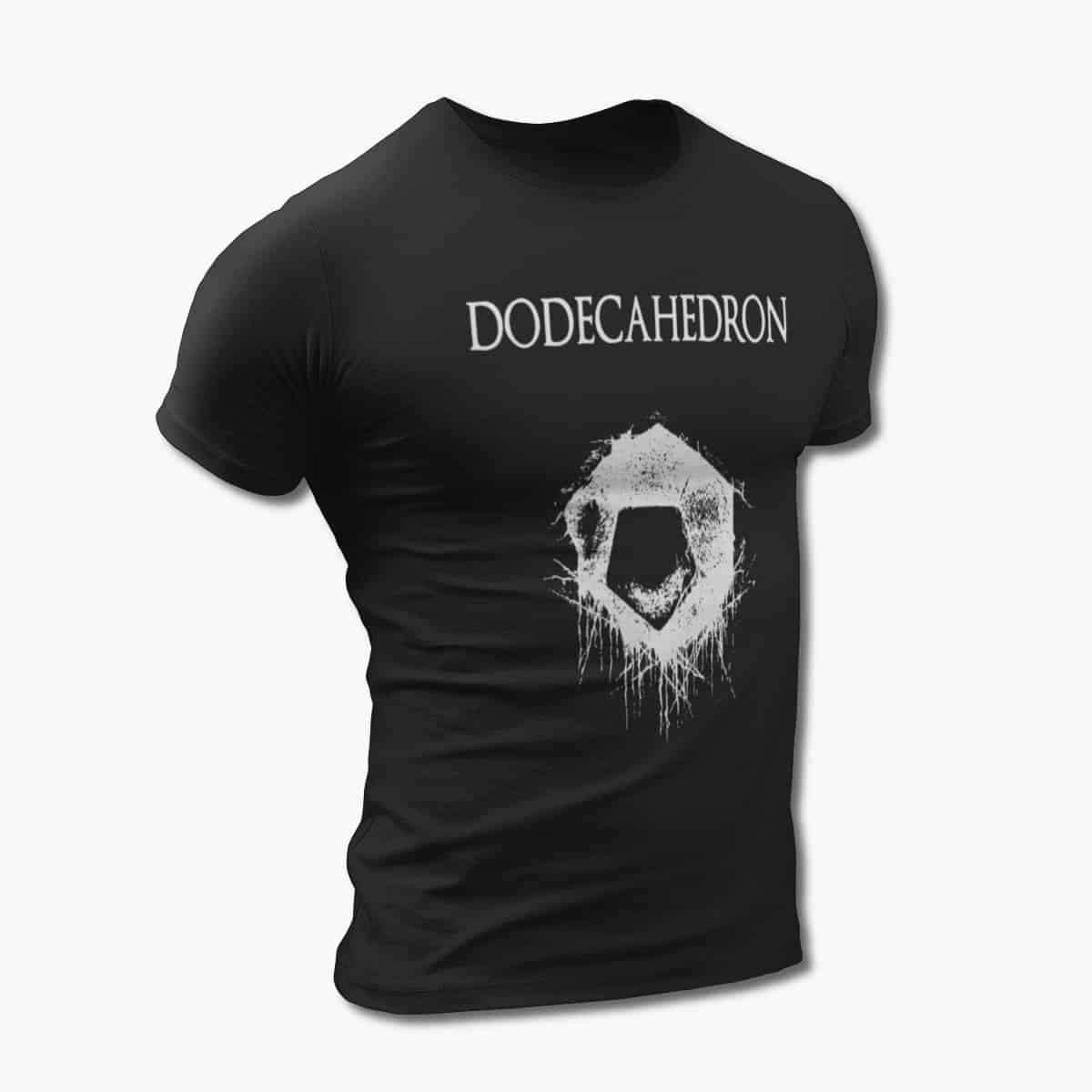 Dodecahedron T-Shirt, Dodecahedron Dodecahedron Artwork Black Tee Shirt, Black Metal Merchandise