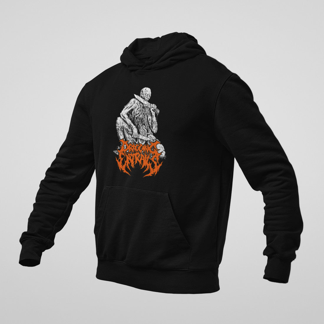 Dragging Entrails Hoodie, Dragging Entrails Logo Black Sweatshirt