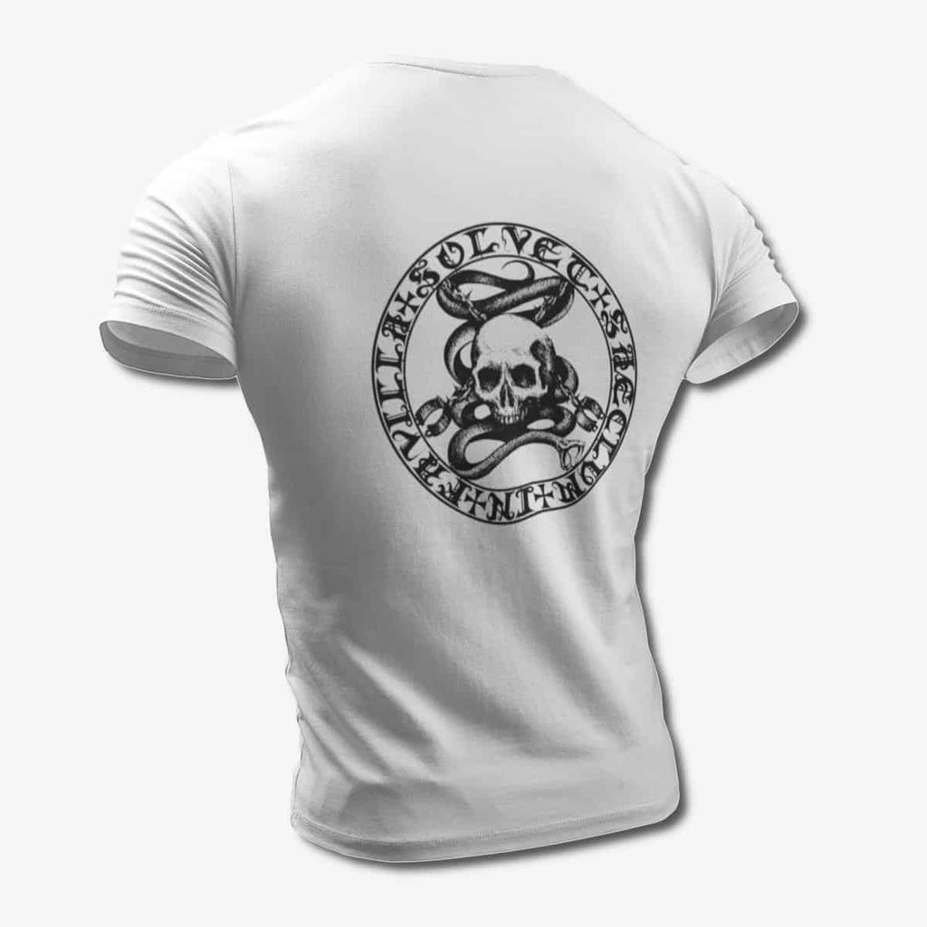 Drastus T-Shirt, Drastus La croix de sang White Tee Shirt, Black Metal Merchandise