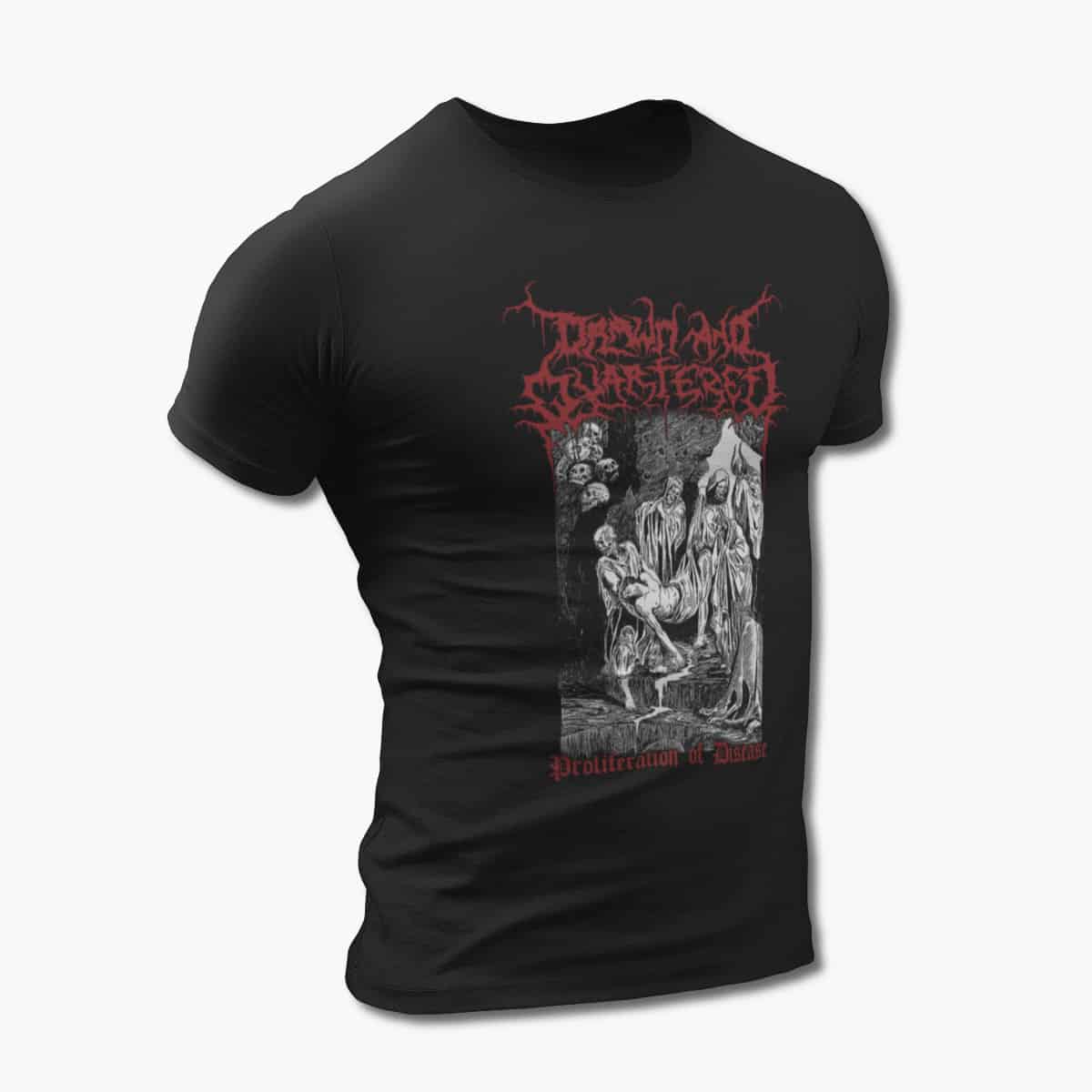 Drawn and Quartered T-Shirt, Drawn and Quartered Proliferation of Disease Tee-Shirt, Metal Merch