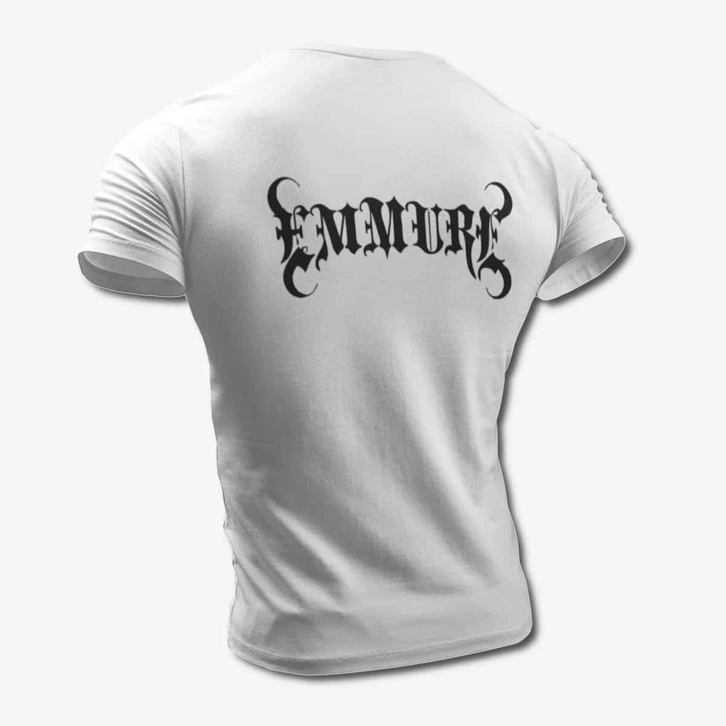 Emmure T-Shirt, Emmure Band Logo White Tee Shirt, Metalcore Merchandise