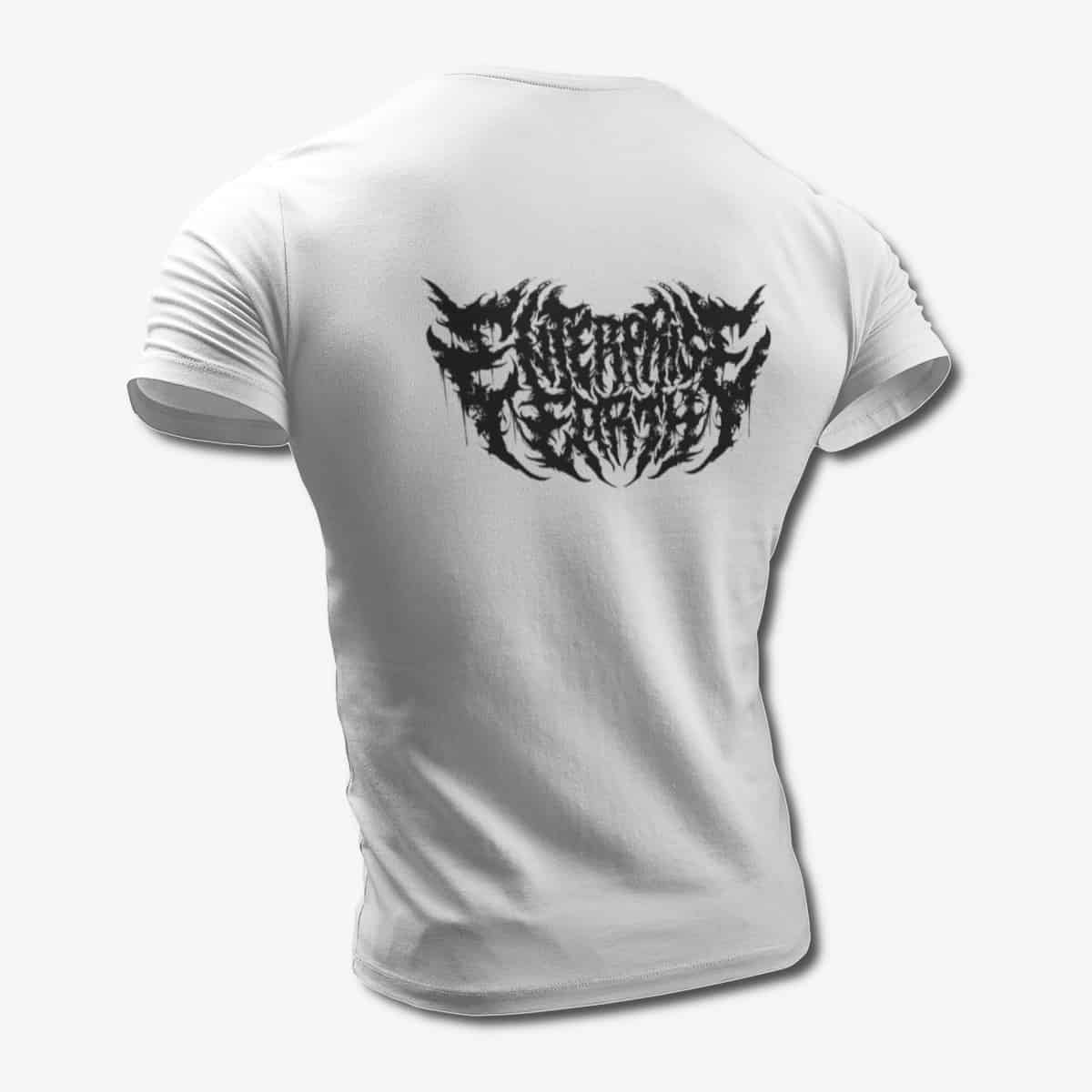 Enterprise Earth T-Shirt, Enterprise Earth Band Logo White Tee Shirt, Deathcore Merchandise