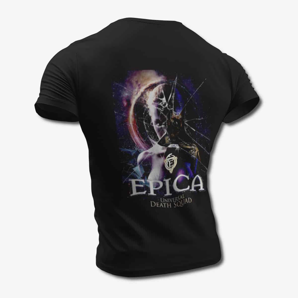 Epica T-Shirt, Epica Universal Death Squad Black Tee Shirt, Symphonic Metal Merchandise