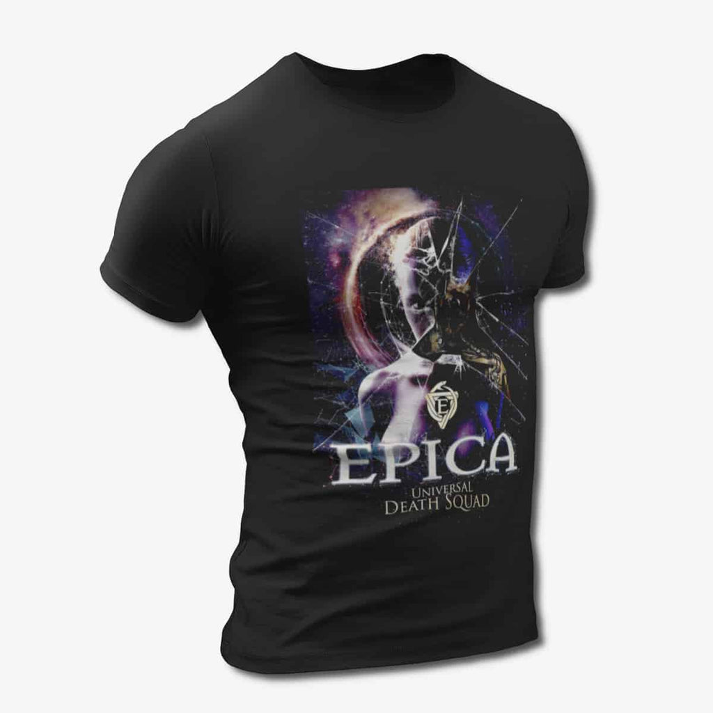 Epica T-Shirt, Epica Universal Death Squad Black Tee Shirt, Symphonic Metal Merchandise