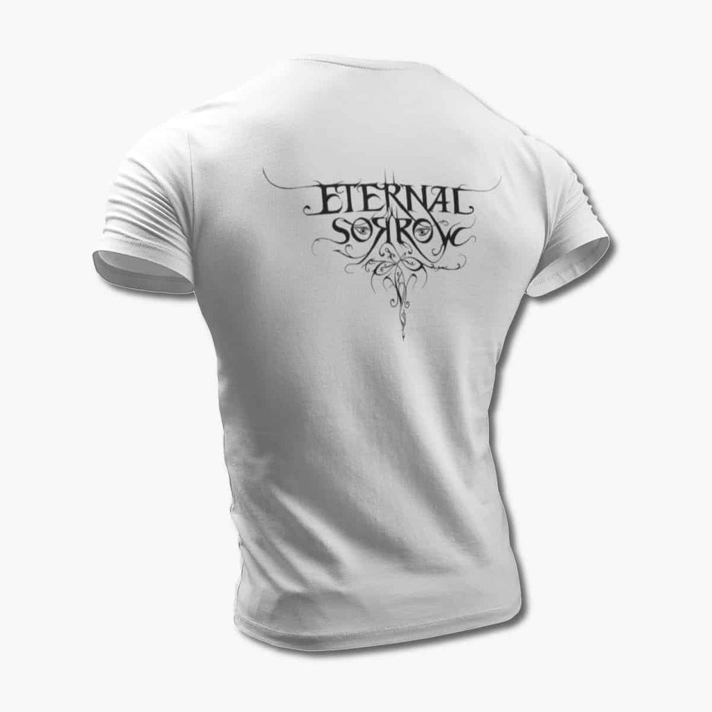 Eternal Sorrow T-Shirt, Eternal Sorrow Logo White Tee Shirt, Death Metal Merchandise