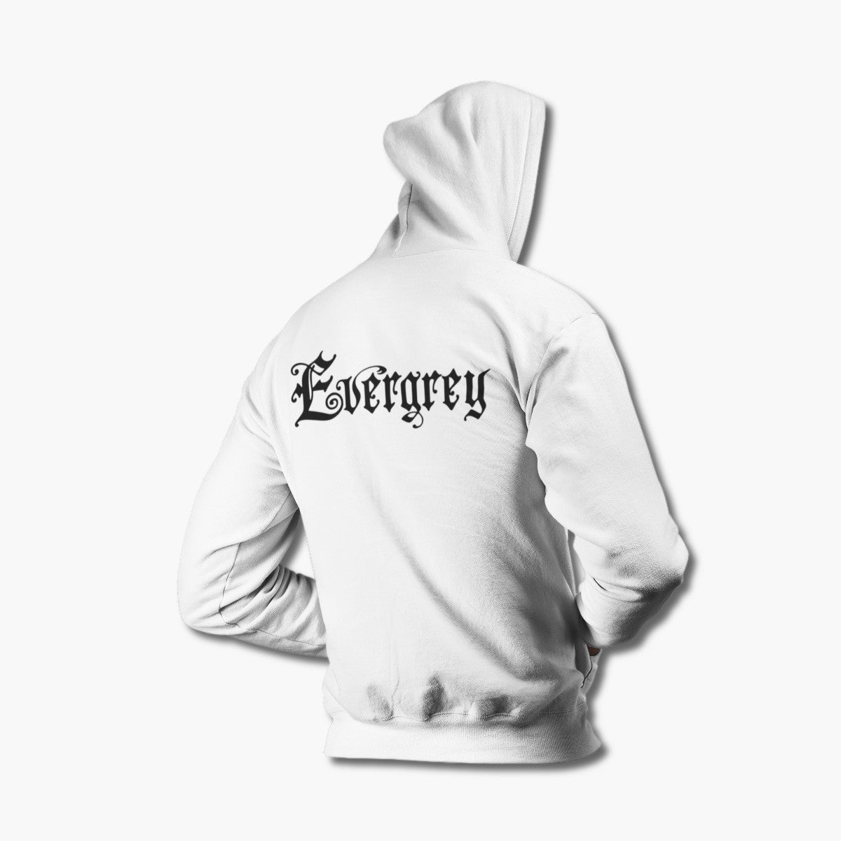 Evergrey Hoodie, Evergrey Logo White Hoodie