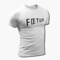 Foetus Band T-Shirt, Foetus Logo White Tee Shirt, Heavy Metal, Hard Rock Merchandise