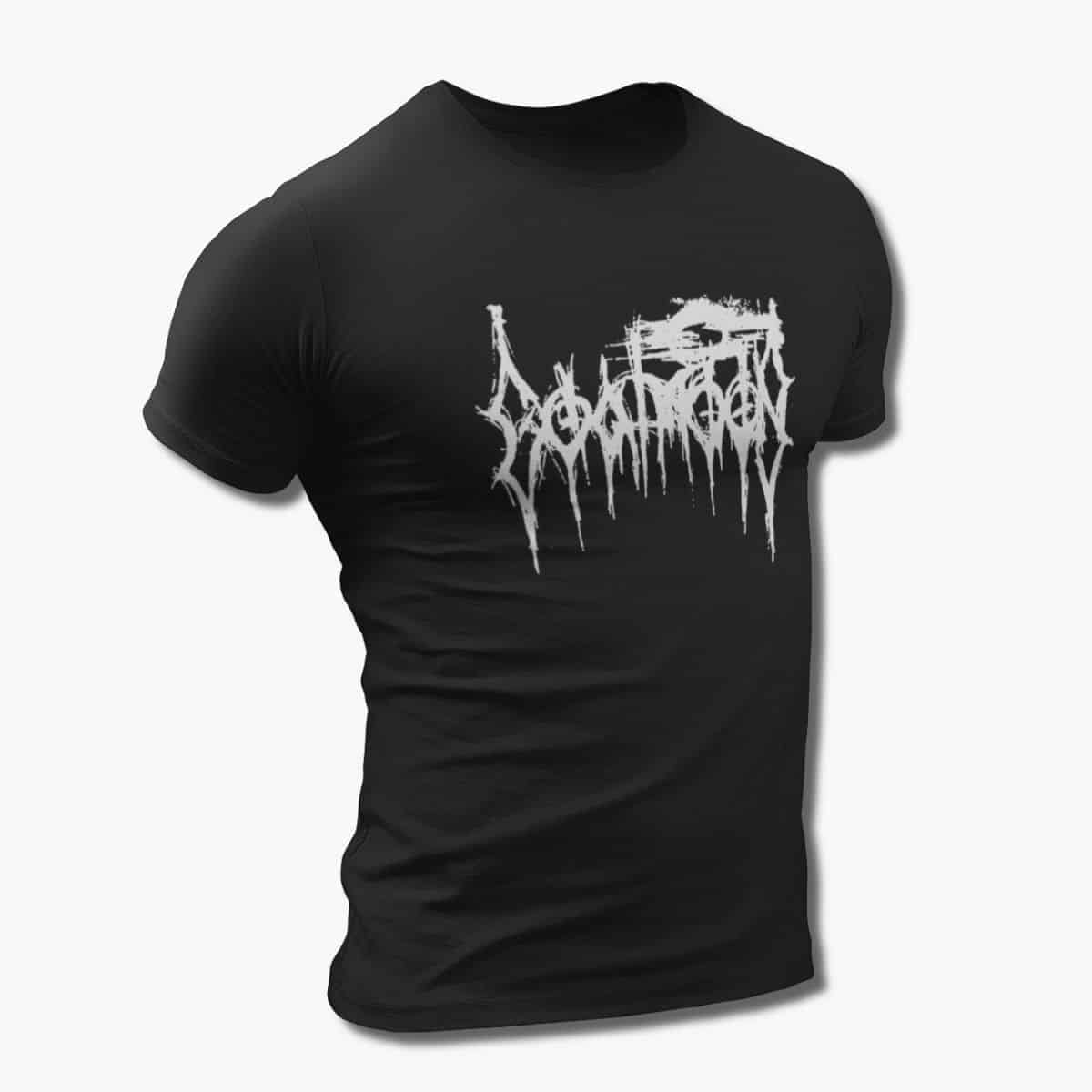 Goatmoon Band T-Shirt, Goatmoon Logo Black Tee Shirt, Folk Metal, Black Metal Merchandise
