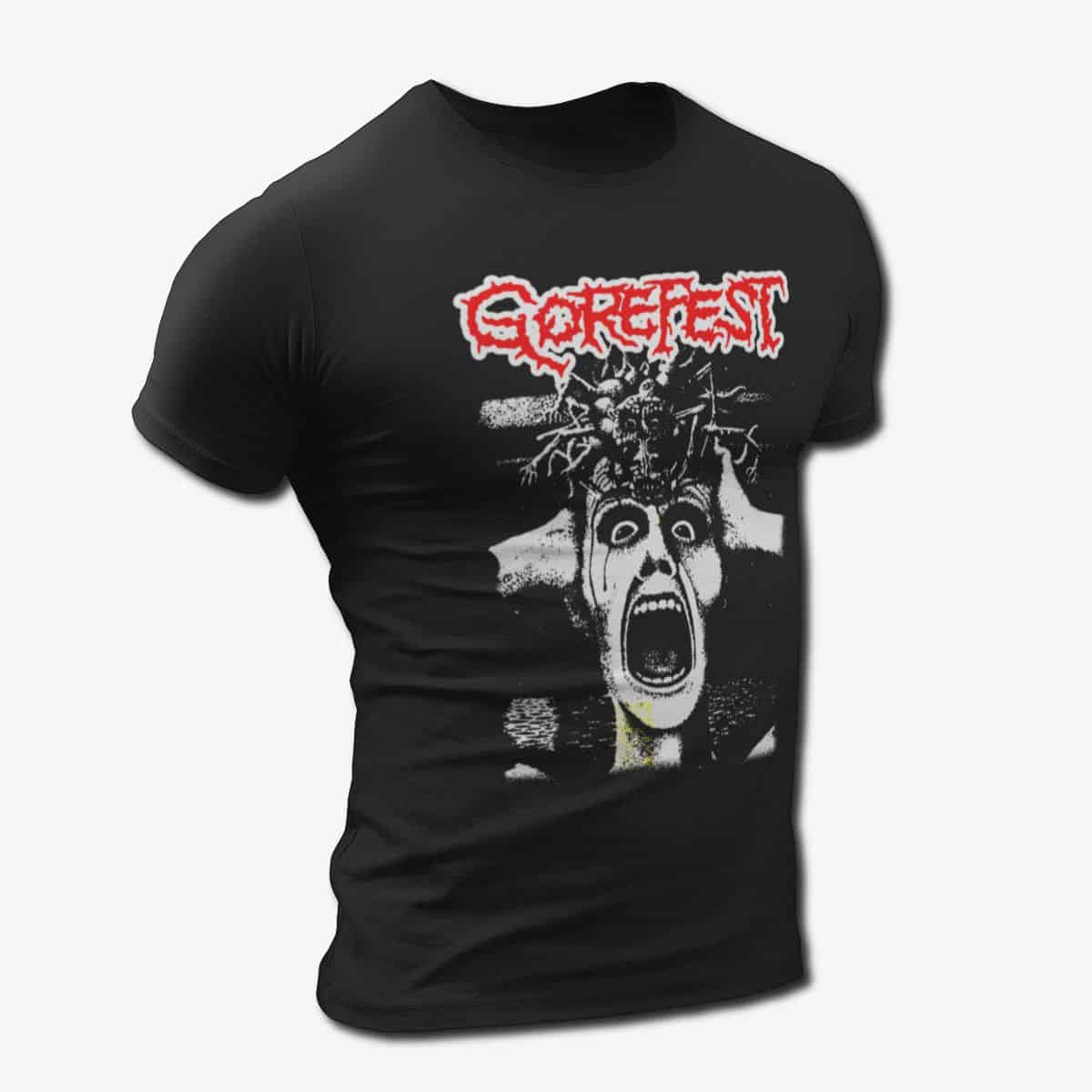Gorefest Band T-Shirt, Gorefest Artwork Tee Shirt, Death Metal Merch
