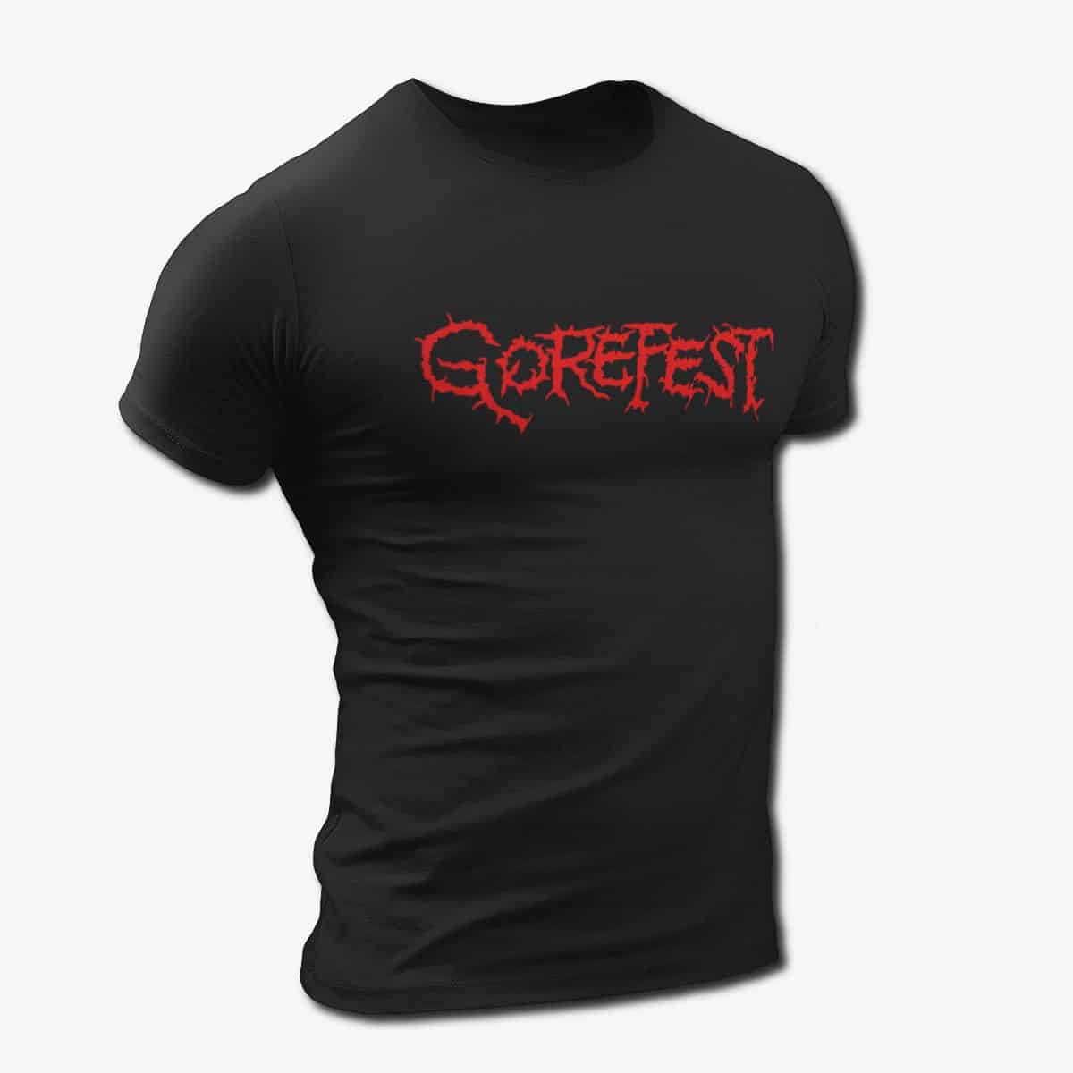 Gorefest Band T-Shirt, Gorefest Logo Tee Shirt, Death Metal Merch
