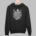 Grave Skull Hoodie, Grave Skull Artwork Black Hoodie