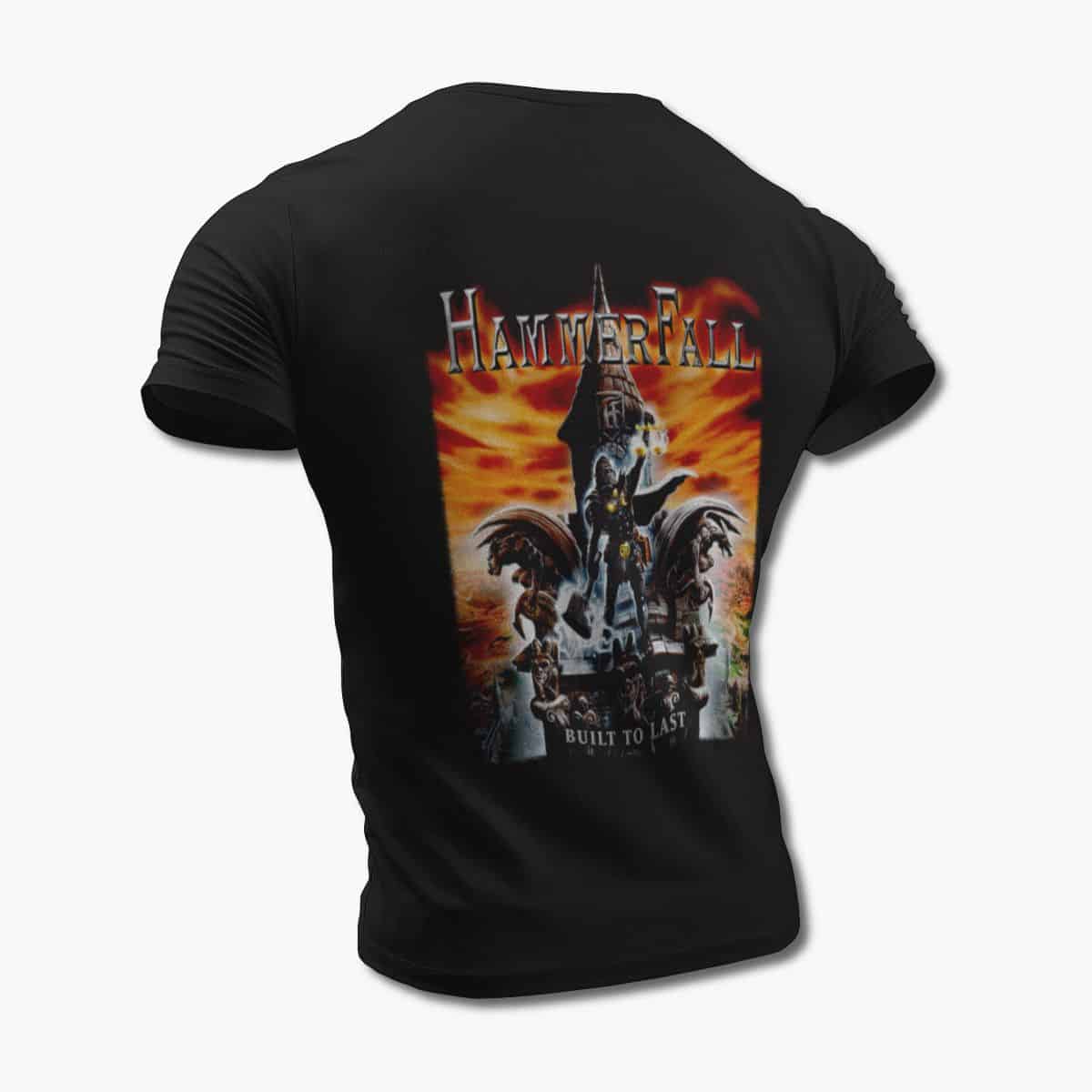 HammerFall Band T-Shirt, HammerFall Built To Last Tee-Shirt, Heavy Metal Merch