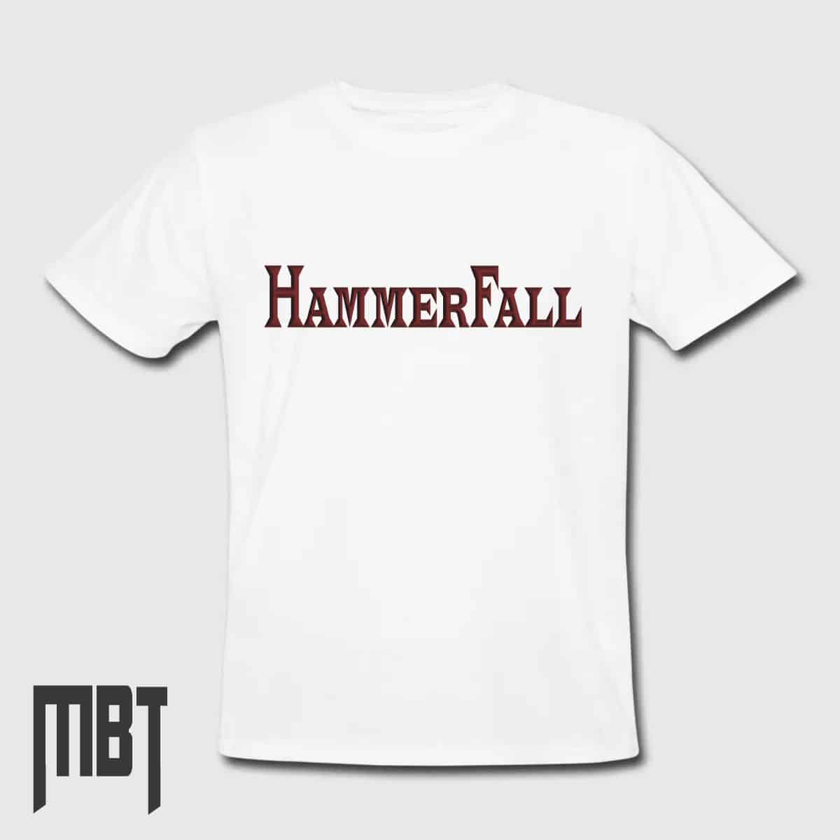 HammerFall Band T-Shirt, HammerFall Logo Tee-Shirt
