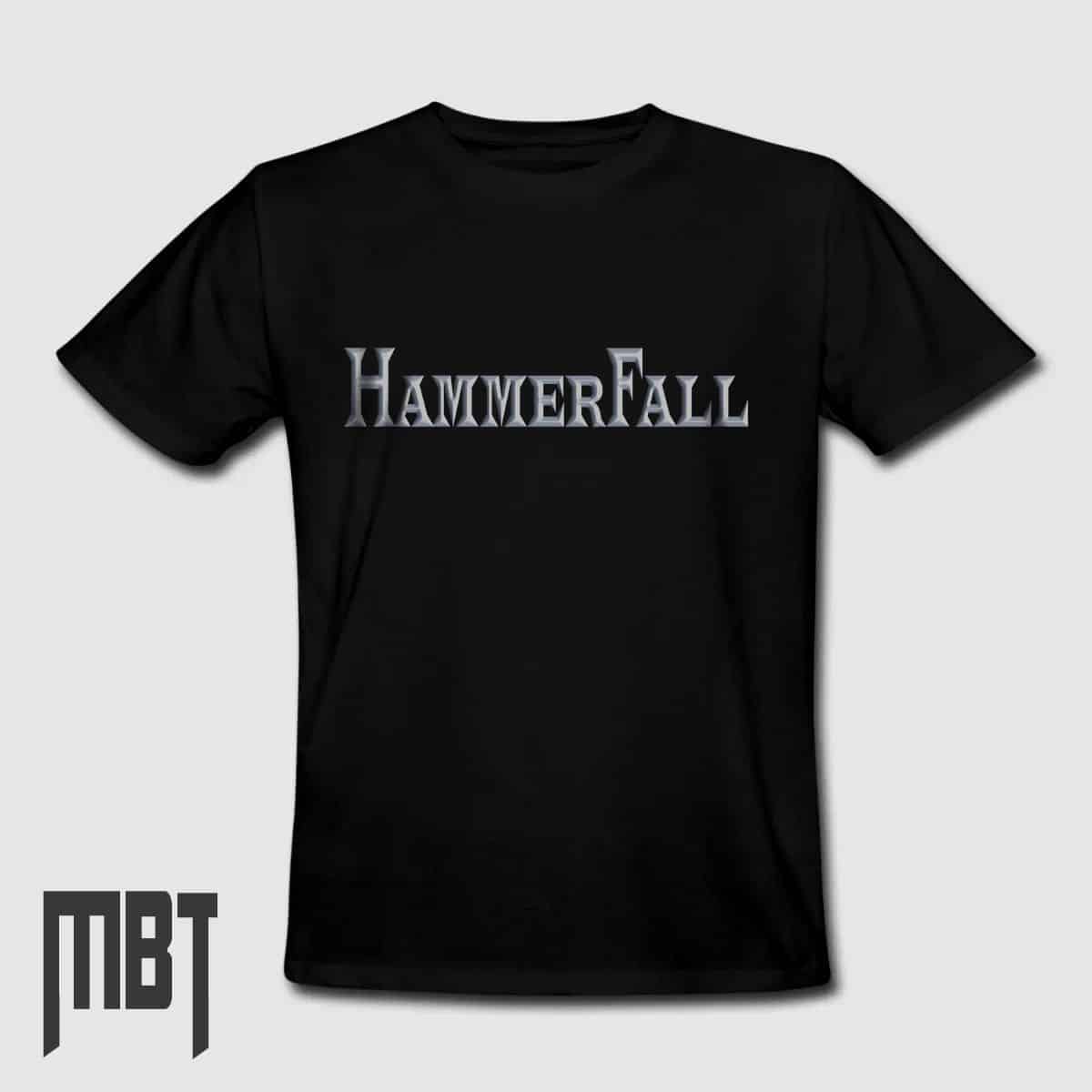 HammerFall Band T-Shirt, HammerFall Logo Tee-Shirt
