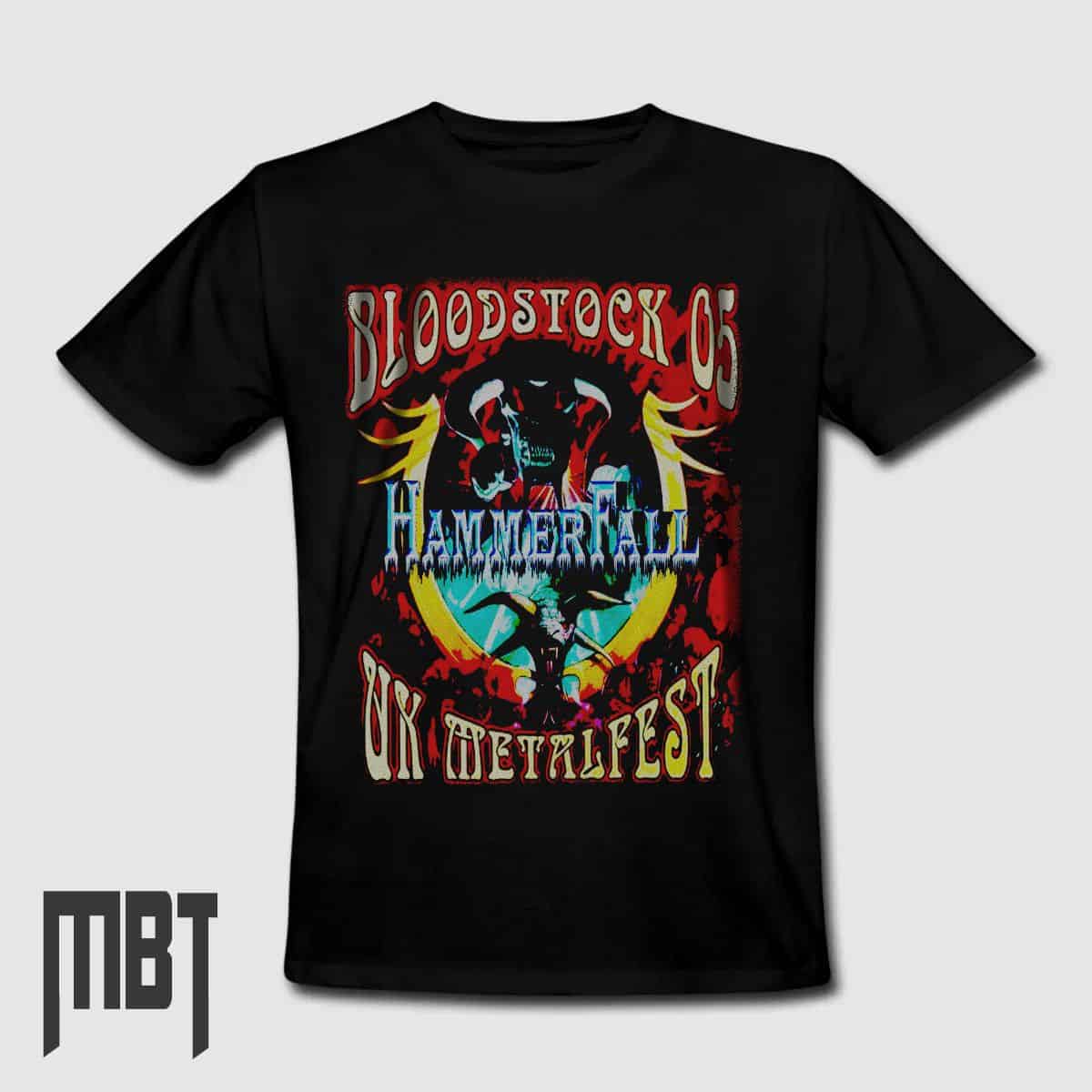 HammerFall Band T-Shirt, HammerFall UK Metal Fest Tee-Shirt