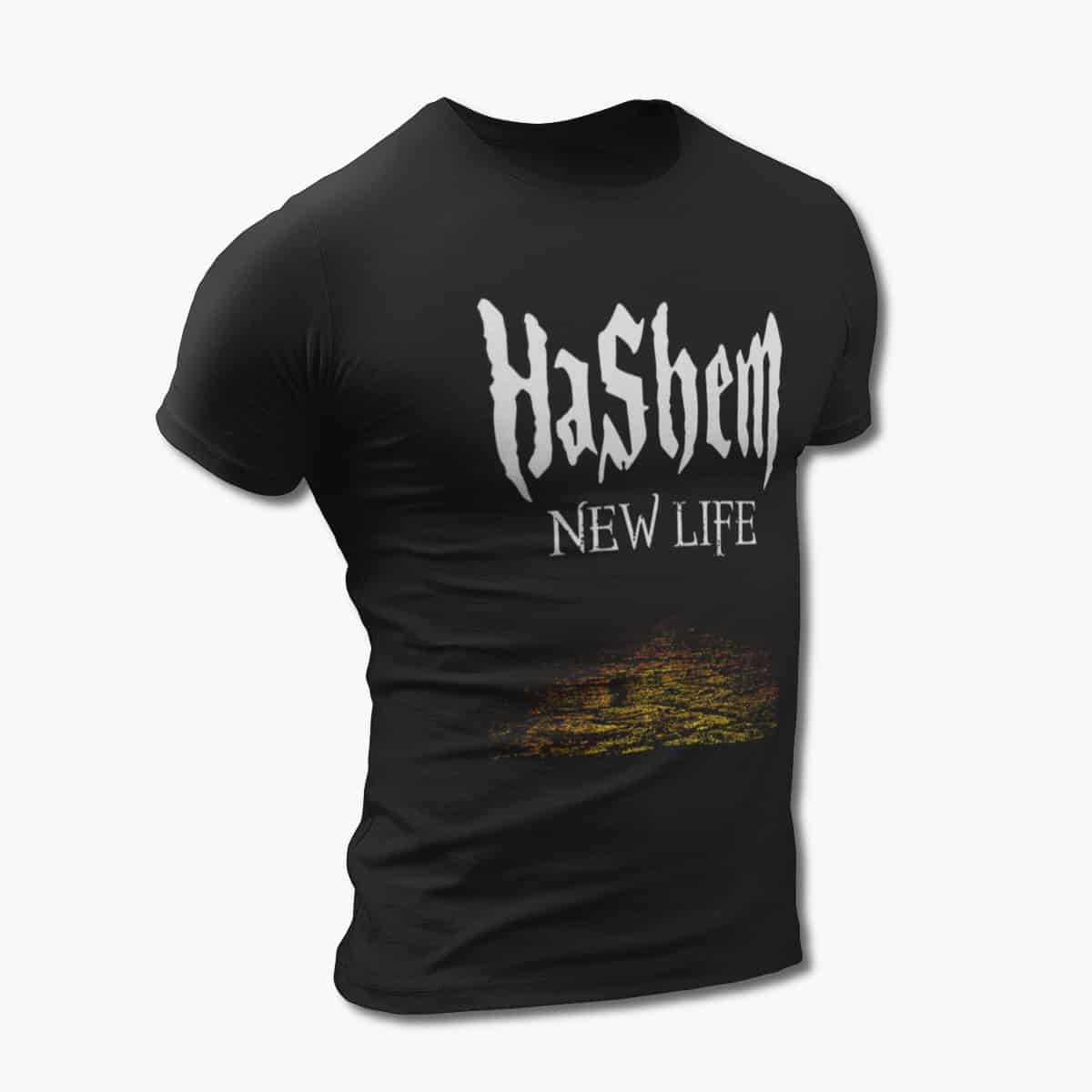Hashem T-Shirt, Hashem New Life Artwork Black Tee Shirt, Death Metal Merchandise