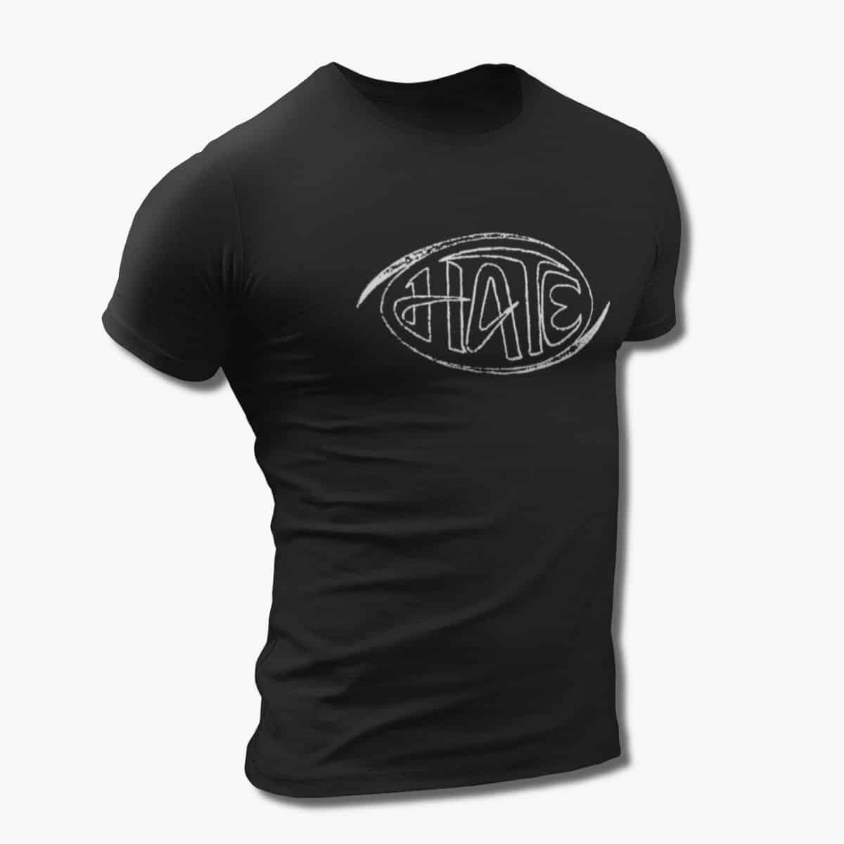 Hate Band T-Shirt, Hate Logo Black Tee Shirt, Death Metal Merchandise