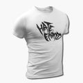 Hate Embraced Band T-Shirt, Hate Embraced Logo White Tee Shirt, Deathcore Merchandise