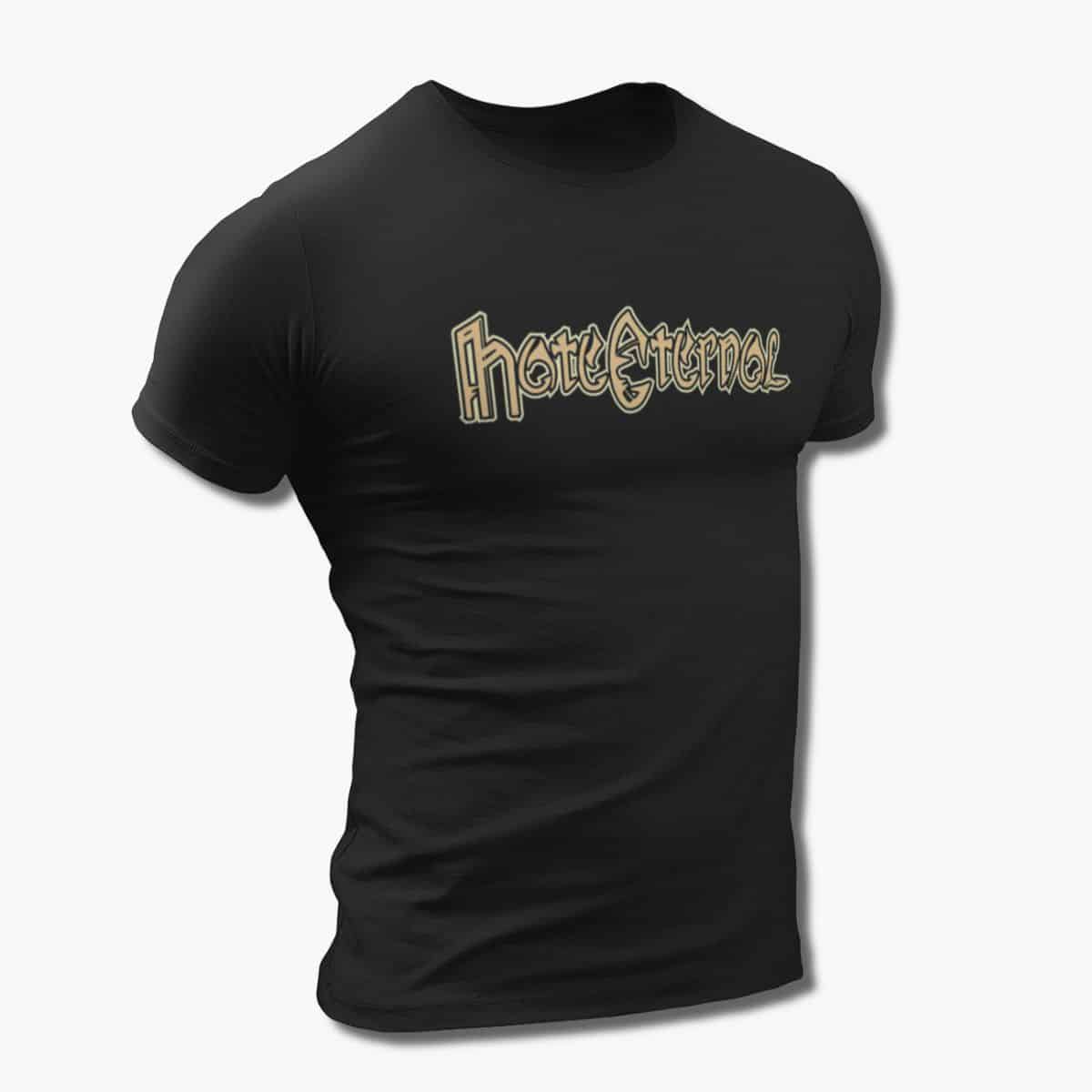 Hate Eternal Band T-Shirt, Hate Eternal Logo Black Tee Shirt, Death Metal Merchandise