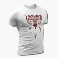 Hate Legions Band T-Shirt, Hate Legions Logo White Tee Shirt, Black Metal, Death Metal Merchandise