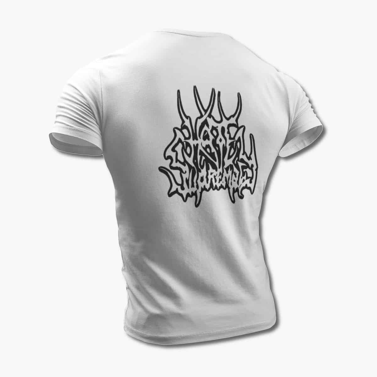 Hate Supremacy T-Shirt, Hate Supremacy Logo White Tee Shirt, Death Metal Merchandise