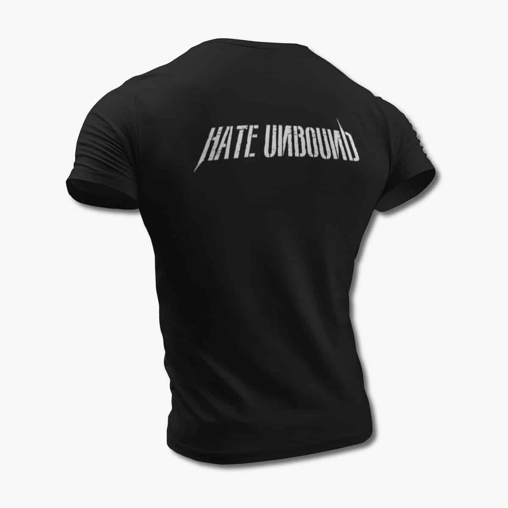 Hate Unbound T-Shirt, Hate Unbound Logo Black Tee Shirt, Death Metal, Thrash Metal Merchandise