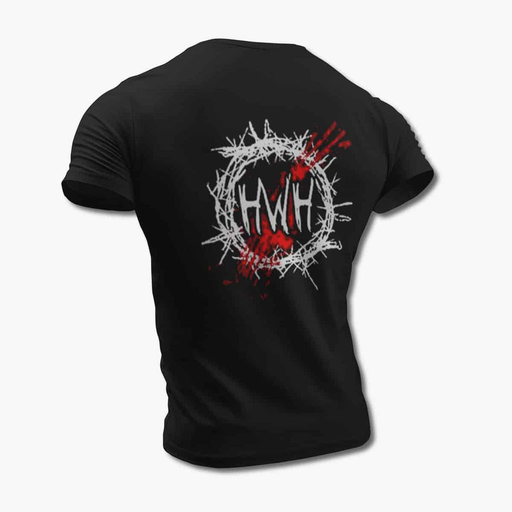 Hate World Hero T-Shirt, Hate World Hero Logo Black Tee Shirt, Metalcore Merchandise