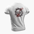 Hate World Hero T-Shirt, Hate World Hero Logo White Tee Shirt, Metalcore Merchandise