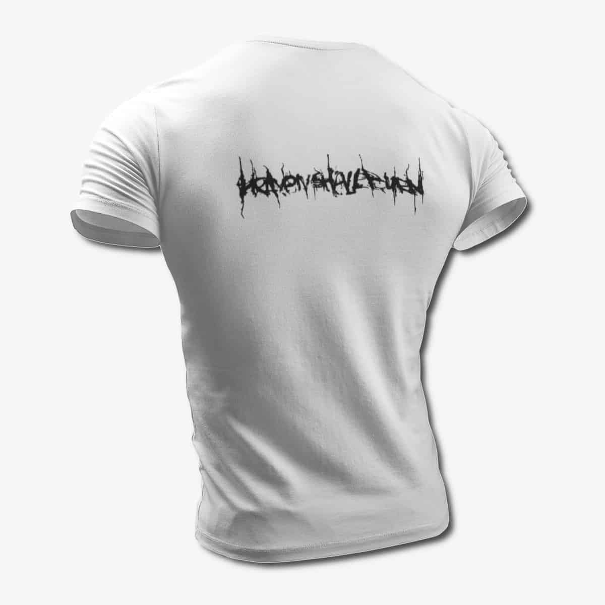 Heaven Shall Burn T-Shirt, Heaven Shall Burn Logo White Tee Shirt, Melodic Death Metal Merchandise