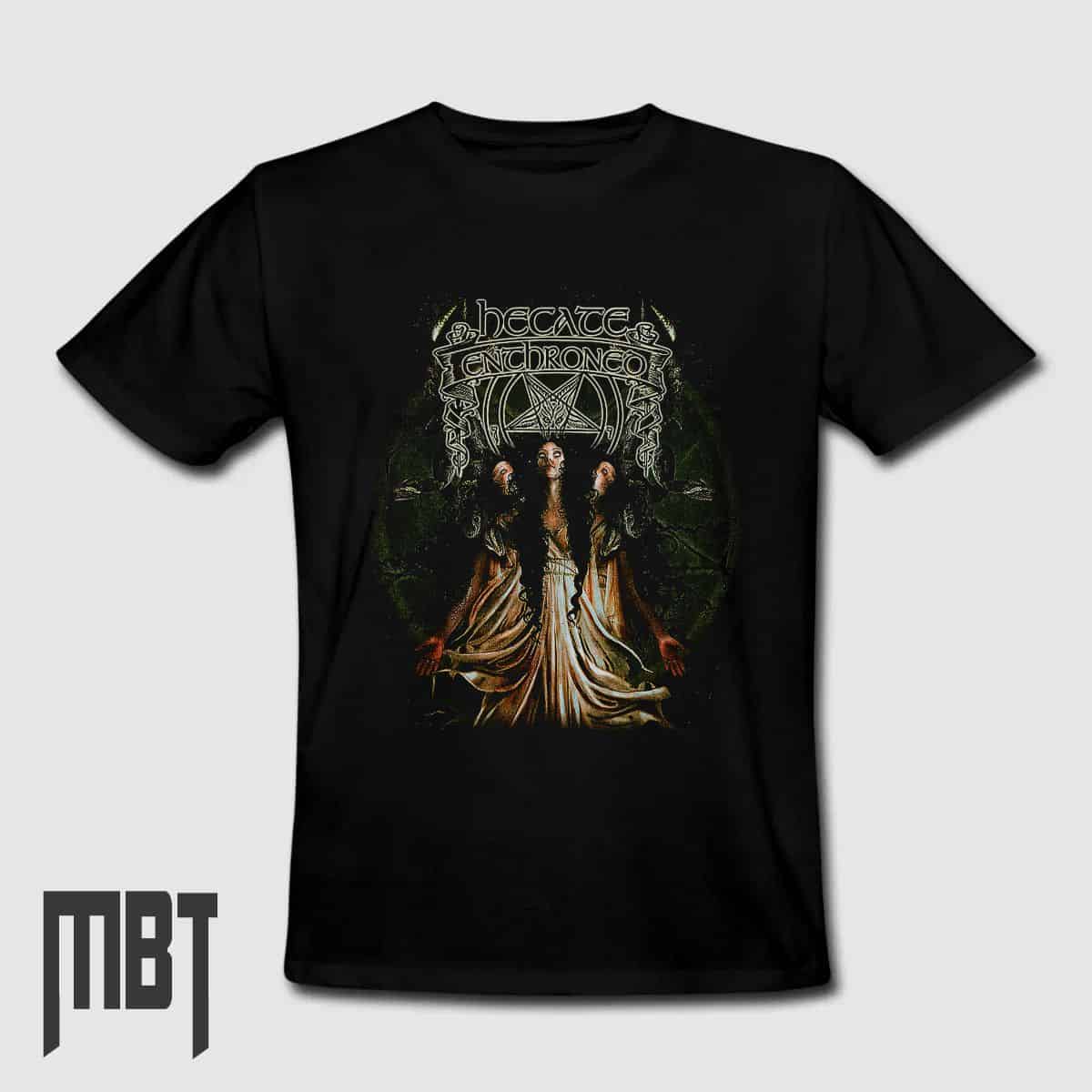 Hecate Enthroned T-Shirt, Hecate Enthroned In Spain Tee-Shirt, Metal Merch