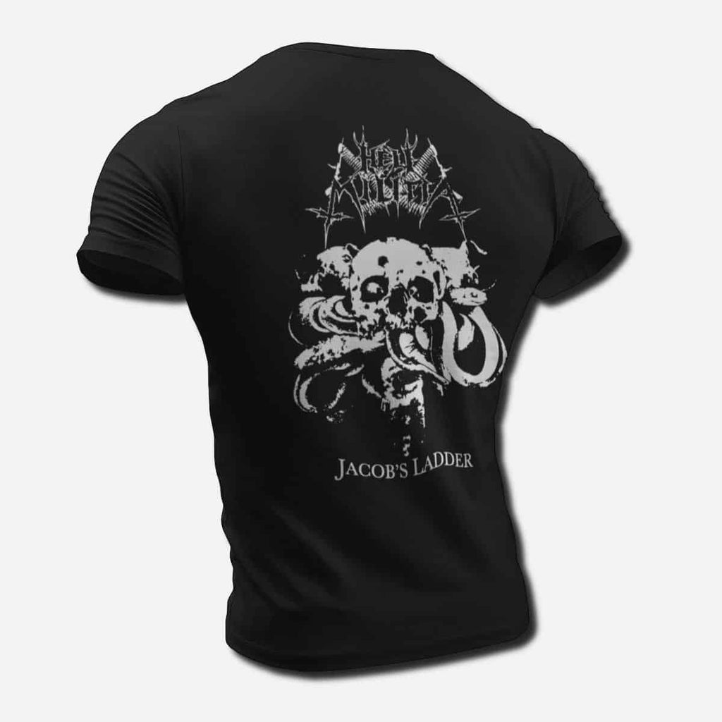 Hell Militia Band T-Shirt, Hell Militia Jacob’s Ladder Tee Shirt, Black Metal Merch