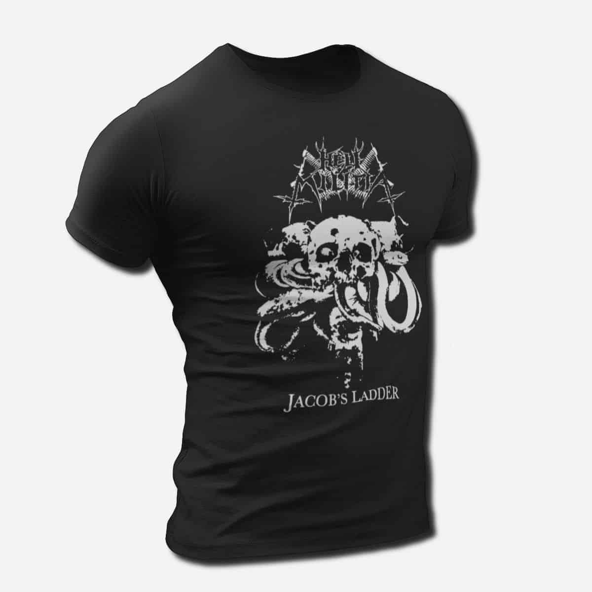 Hell Militia Band T-Shirt, Hell Militia Jacob’s Ladder Tee Shirt, Black Metal Merch