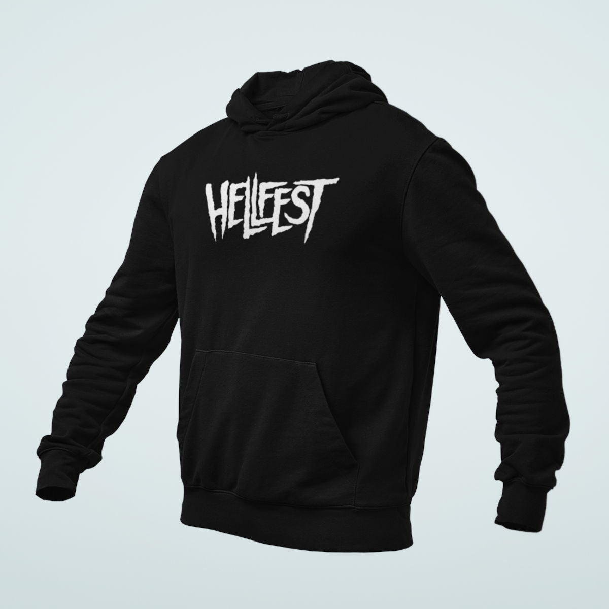 HellFest Hoodie, HellFest Logo Black Hoodie, Heavy Metal Merchandise