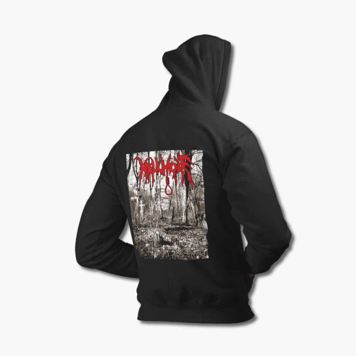 Hellhole Hoodie, Hellhole Artwork Black Sweatshirt