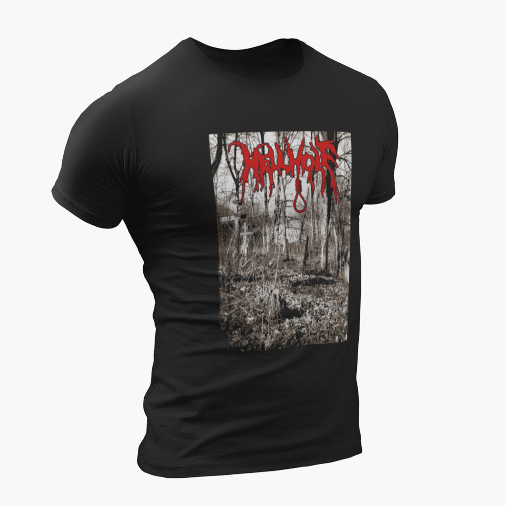 Hellhole T-Shirt, Hellhole Artwork Black T-Shirt