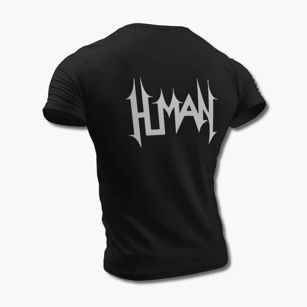 Human T-Shirt, Human Logo Black Tee Shirt, Technical Death Metal Merchandise