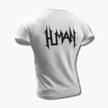 Human T-Shirt, Human Logo White Tee Shirt, Technical Death Metal Merchandise