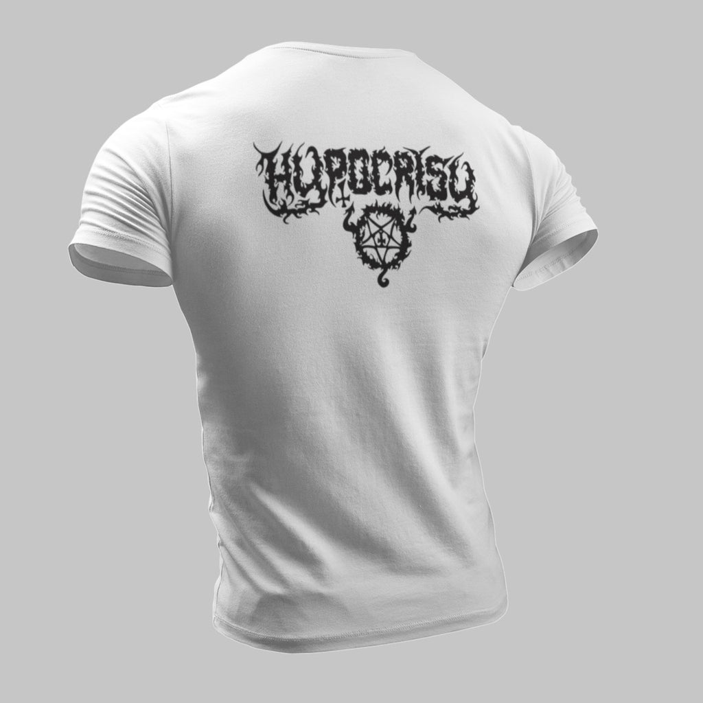Hypocrisy T-Shirt, Hypocrisy Old Logo White T-Shirt