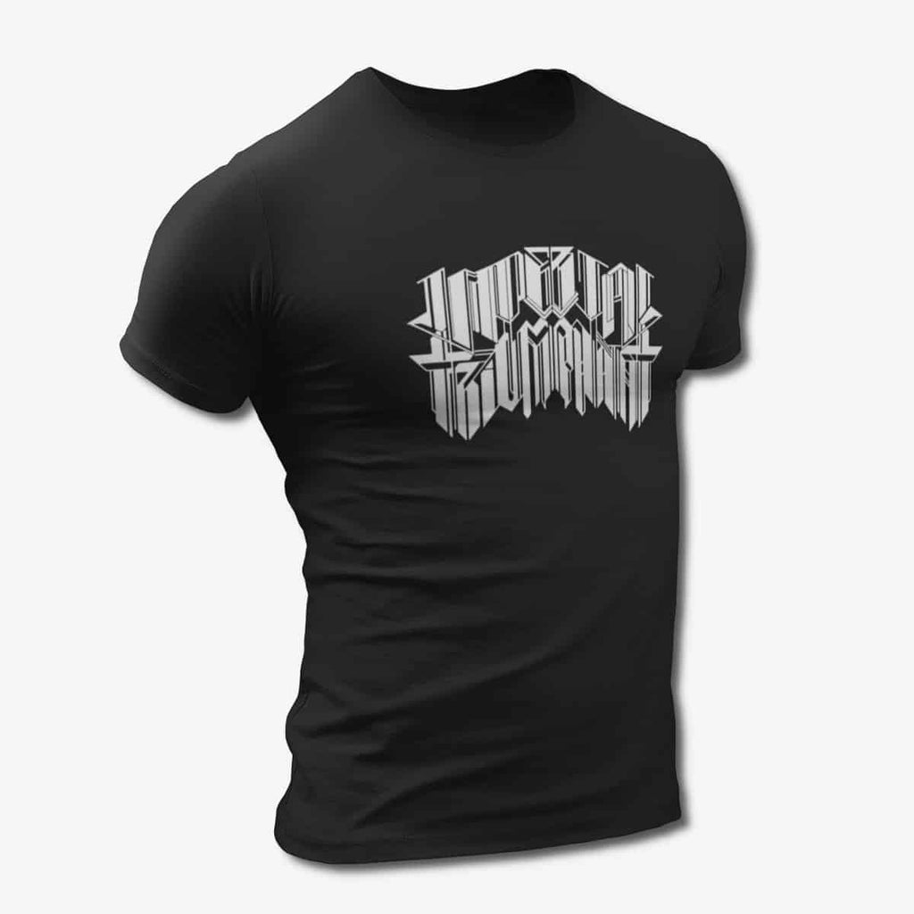Imperial Triumphant T-Shirt, Imperial Triumphant Logo Black Tee Shirt, Technical Black Metal Merchandise